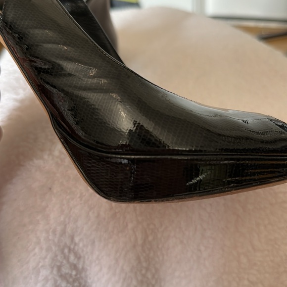 Dior patent leather peeptoe platform pumps, size 39.5 (U.S. 9) - Picture 5 of 6
